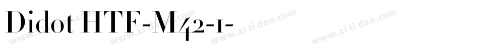 Didot HTF-M42-1字体转换